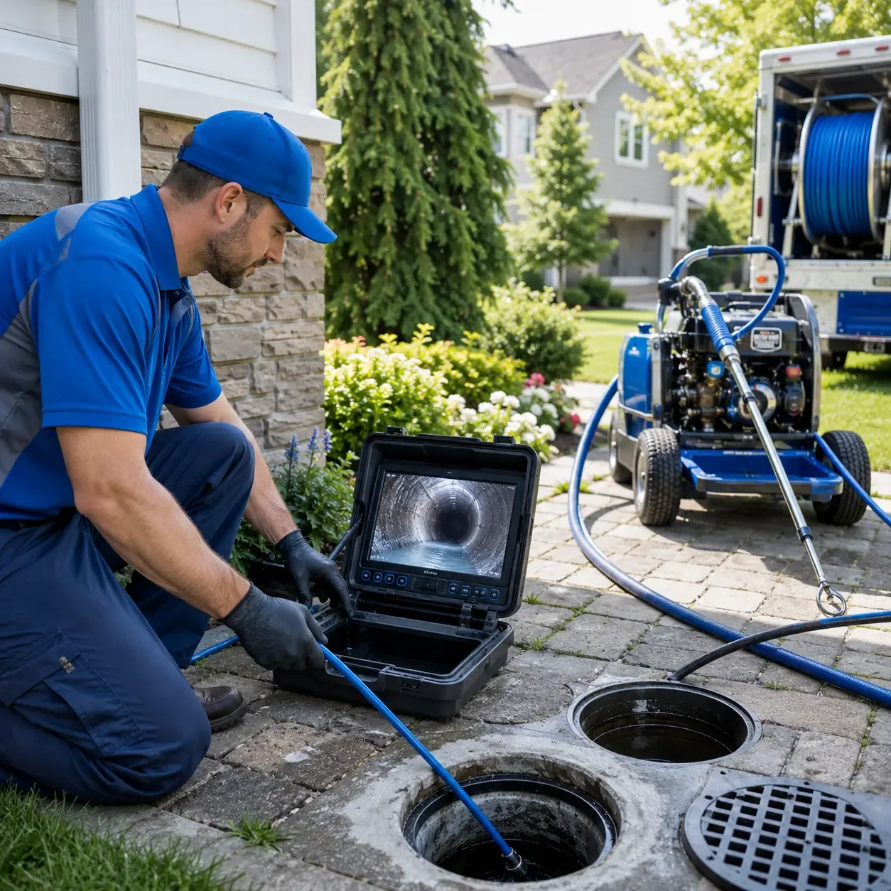 Outdoor drain cleaning professionals serving Rosie, AR